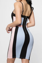 Load image into Gallery viewer, BUBBLE POP ELECTRIC COLORBLOCK BODYCON