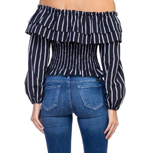 Ruffle Off-shoulder Top