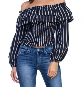 Ruffle Off-shoulder Top