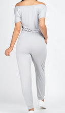 Load image into Gallery viewer, Two way Shoulder Drawstring Jumpsuit