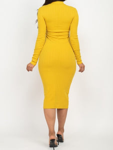 Ribbed Bodycon Dress