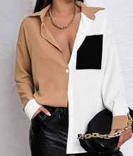 Load image into Gallery viewer, Two Tone Blouse
